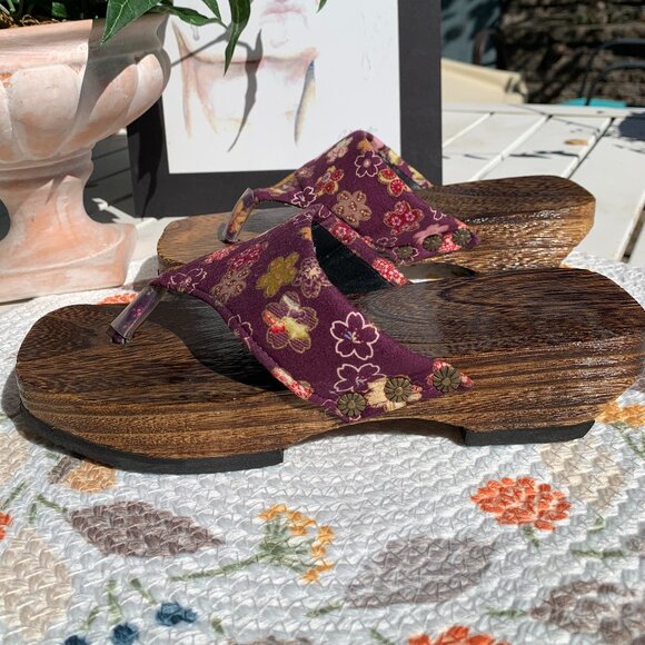 Japanese Geta Wooden Sandals NWOT - Picture 5 of 11